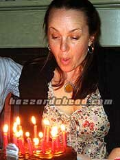 Blowing out the candles